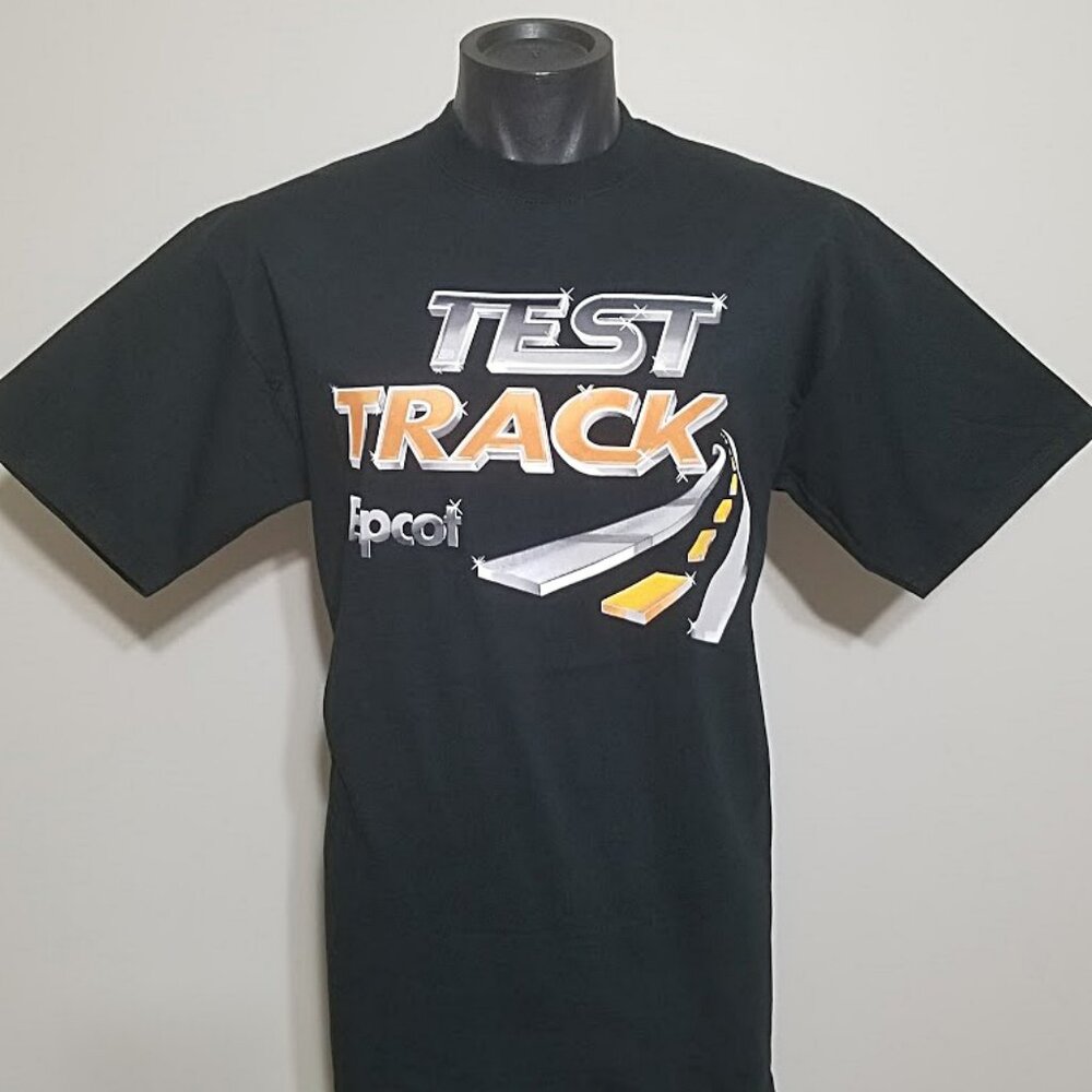 Vintage 90s Disney Epcot Test Track T-Shirt NOS Made in USA Mickey Inc Large